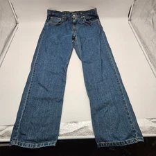 George Mens Relaxed Fit Medium Wash Denim Jeans Tapered Leg 34x34