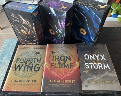 SEALED Fourth Wing & Iron Flame & Onyx Storm Special German Editions - Collector - Picture 1 of 12