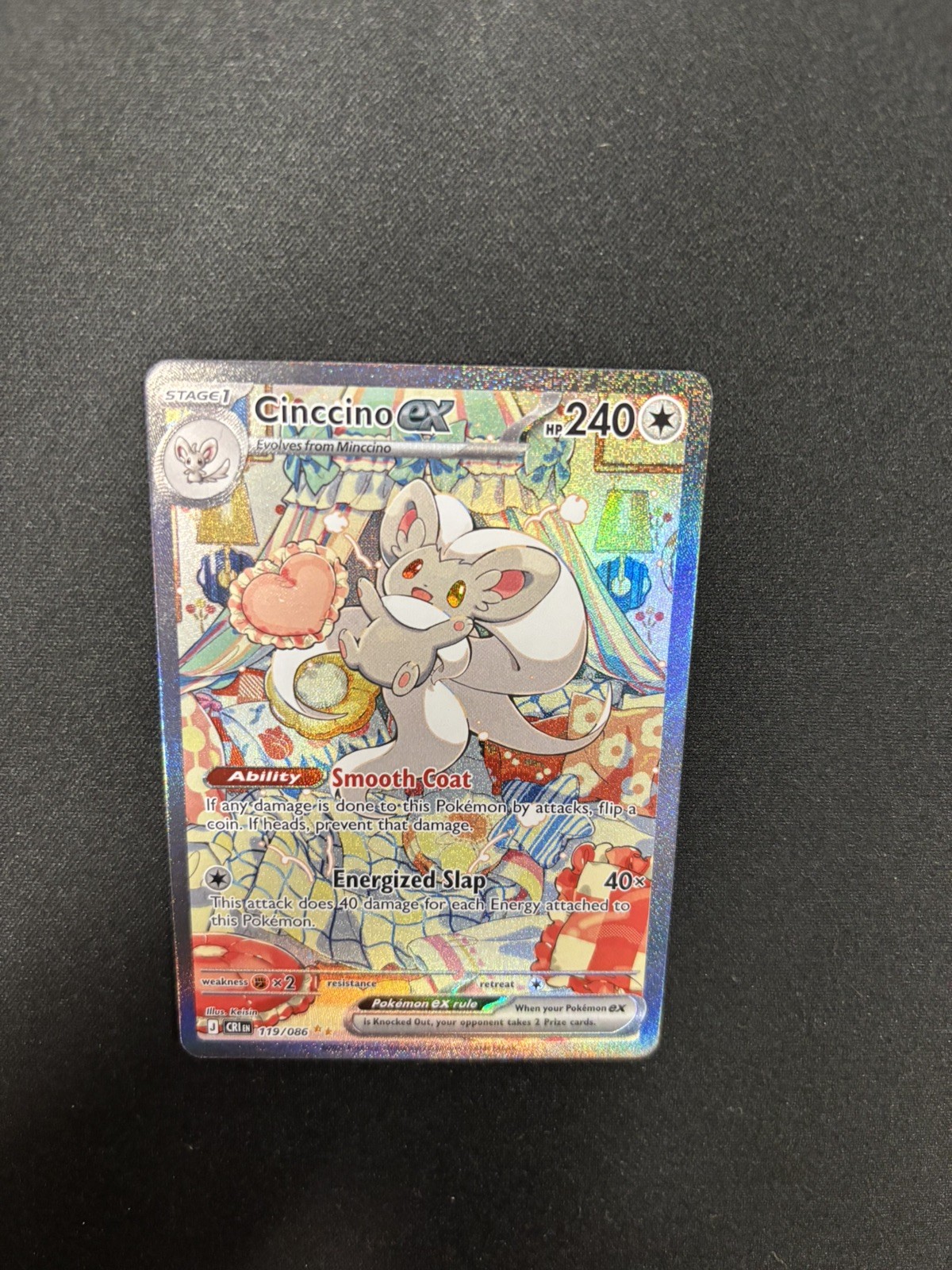 Cinccino ex Chaos Rising 119/086 - Pokemon Card