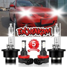 For Mazda 3 2010-2013 Combo Led Headlight Bulb Hi Lo Fog Light 6500k Hid 4x For Mazda 3 2010-2013 Combo Led Headlight Bulb Hi Lo Fog Light 6500k Hid 4x