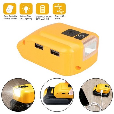Für Dewalt DCB090 Dual USB-Ladeadapter Akku ladegerät 20V MAX Adapter DC 12V
