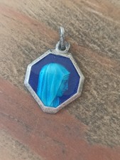 Médaille Religieuse Ancienne Lourdes Ste Bernadette Vierge Marie 