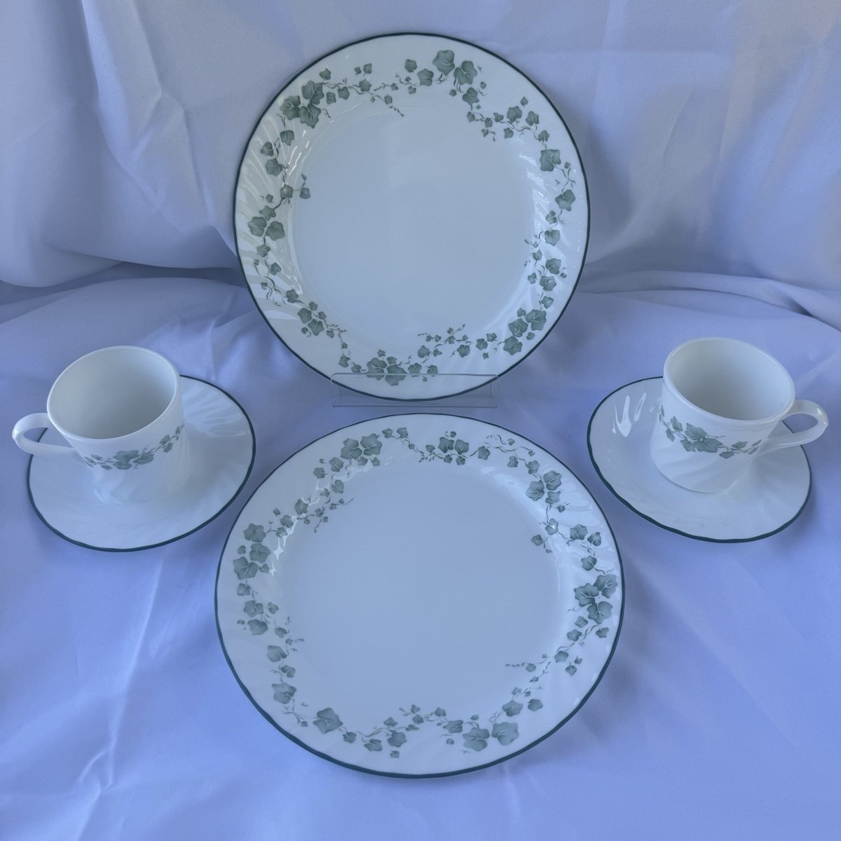 Porcelain Corelle Ivy Dish Set Vintage 37 Piece Corelle Vitrelle