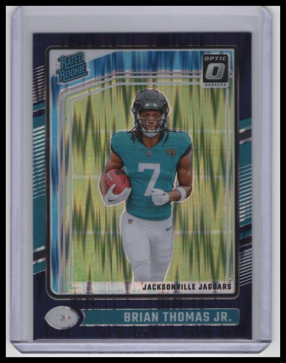 2024 Donruss Optic #214 Brian Thomas Jr. Purple Shock