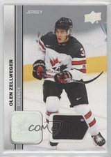 2023 Upper Deck Team Canada Juniors Men's U-20 Jersey Olen Zellweger #3 f1h