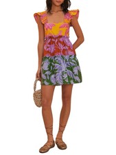 Farm Rio Tropical Swing Mix Mini Dress Size XS