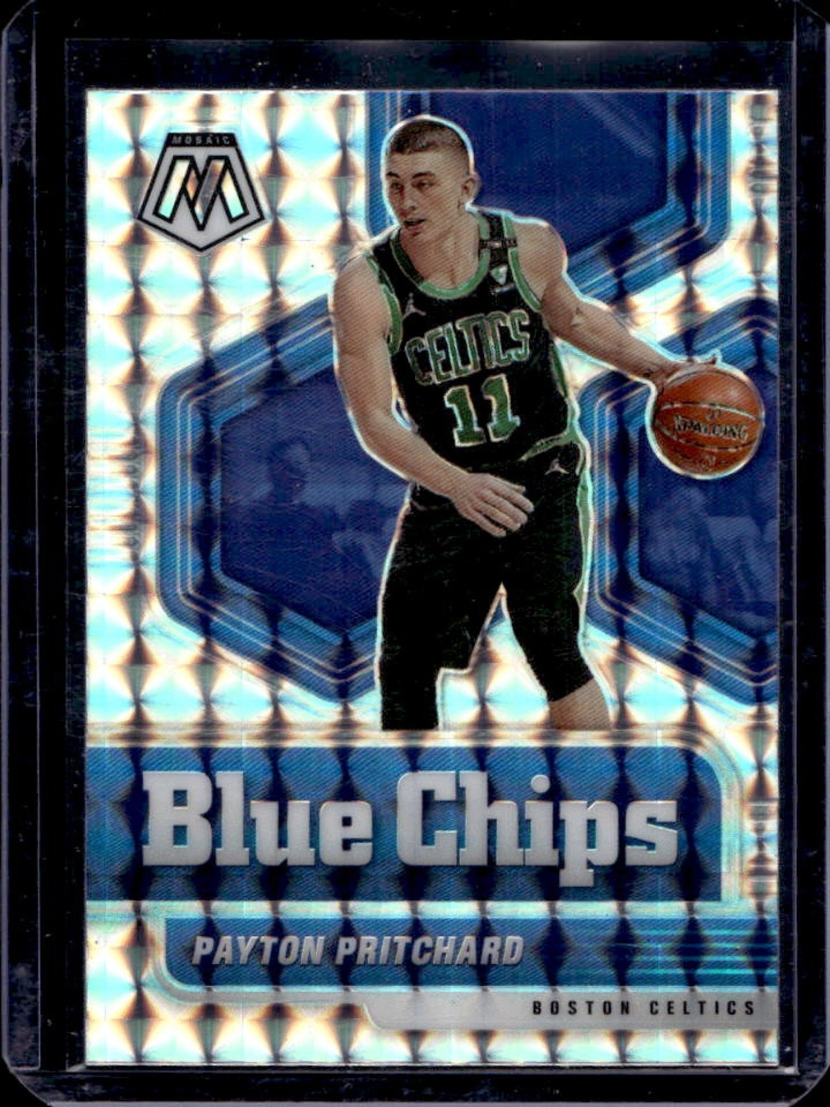 2020-21 Mosaic Payton Pritchard Blue Chips Rookie RC #13 Celtics