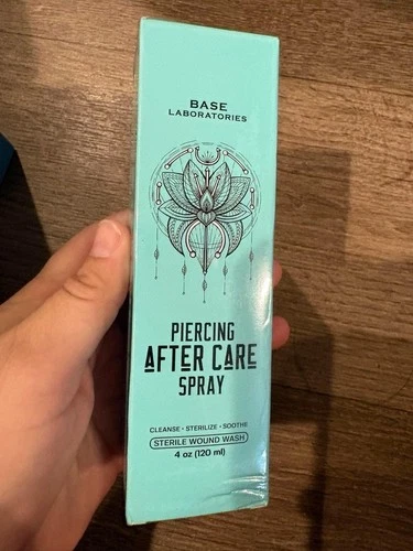 Base Laboratories Piercing After Care Spray 4 oz New Sealed Box Ex: 1/2026 - product listing photo