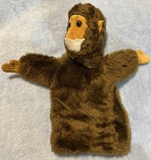 Monkey Hand Puppet Dakin 1976 Brown 10 Inches Vintage Stuffed Plush