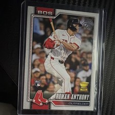 Topps 2026 Series 1 Roman Anthony Rookie Insert Red Sox Base Player #189