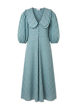 Rixo Liudmyle Checked Seersucker Dress / Blue