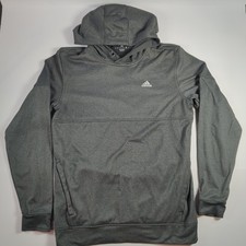 adidas ClimaWarm Gray Pullover Hoodie Men  s Medium Performance