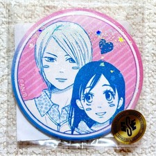 Love Com Kujimate Illustration Can Badge E-5 Prize Chiharu Tanaka & Ryoji
