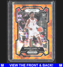 Bronny James 2024 Panini Prizm Draft Picks Orange Ice Prizm RC Las Vegas Aces 86