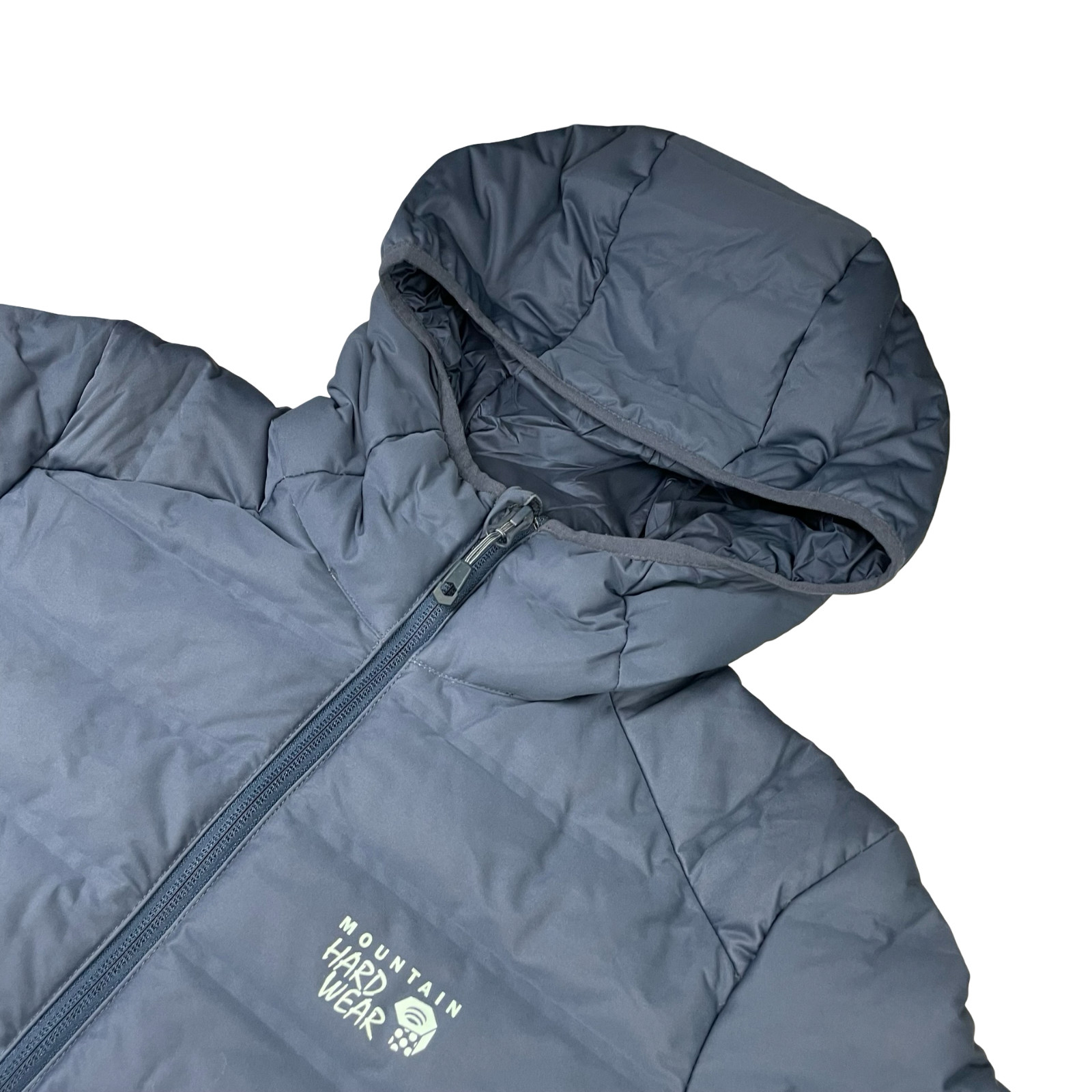 Mountain Hardwear Women's Blue 750 Down Puffer Jacket, Medium