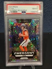 2024 Panini Prizm - Emergent Bo Nix #3 No Huddle Prizm (RC) PSA 10