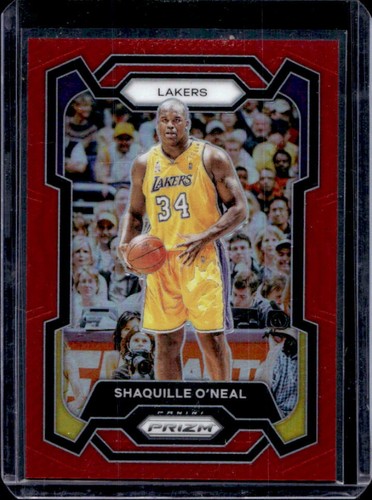 2023-24 Panini Prizm Shaquille O'Neal Prizm Red #/299 Lakers