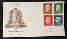 BRD, Mi.-Nrn. 200-203, Helfer d. Menschheit V auf FDC m. Tagesstempel 28.12.1954