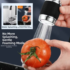 Kitchen Faucet Filter Extender with 360 Degree Swivel and 3 Flow Options
