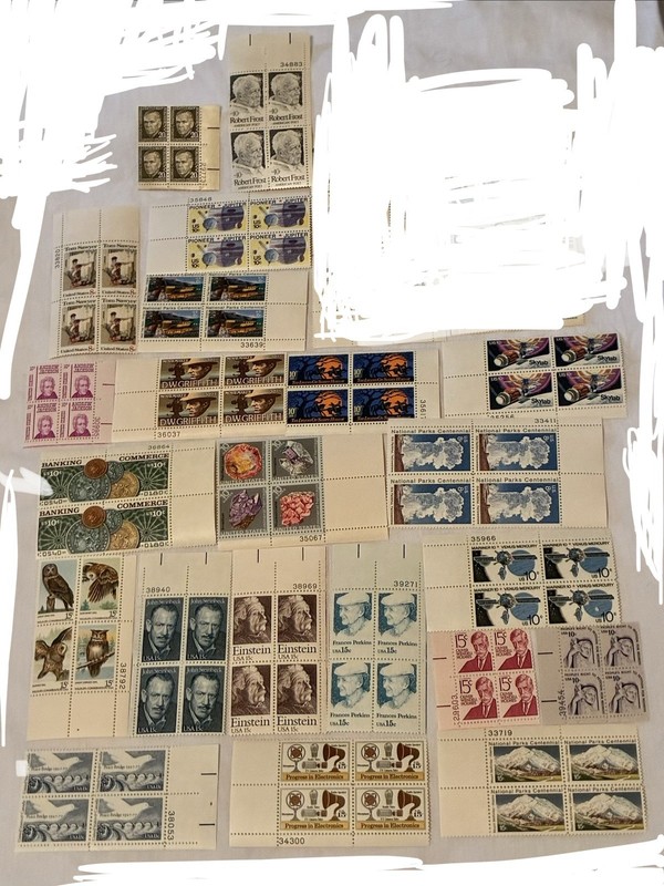 24 Blocks Of US Stamps