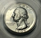 1942 WASHINGTON QUARTER PCGS PR 66