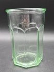 Vtg Green Depression Anchor Hocking 8 Panel Octagonal Tumbler Working Glass 18
