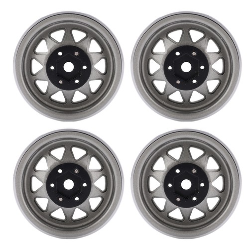 Cerchio Ruota Con Perline In Metallo 1,9"" Per Auto 1/10 RC Cingolato - Foto 3