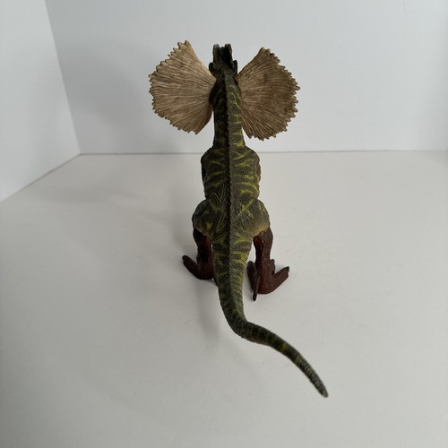 Dilophosaurus Dinosaur Action Figure Toy - WM84495 TM04-0520 Mouth Opens 8” Tall - Picture 6 of 9