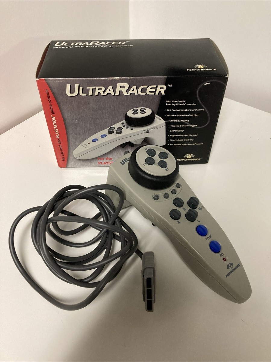 Ultra Racer Steering Controller for PS1 by Interact - In Box Ultra Racer Steering Controller for PS1 by Interact - In Box