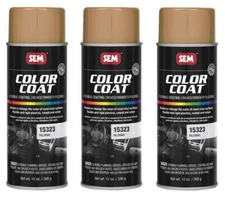 SEM Color Coat Palomino Flexible Vinyl Spray Auto Paint SEM 15323 (3 Pack)