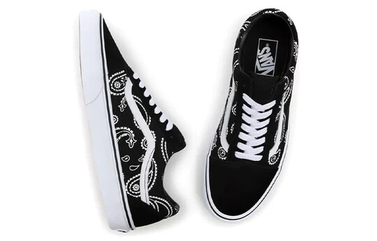 VANS OLD SKOOL PEACE PAISLEY SKATE LACE-UP TRAINERS MEN  display picture 2