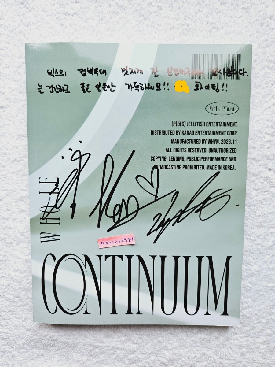 VIXX Continuum Signed Promo Album Autographed 5th Mini - flawed