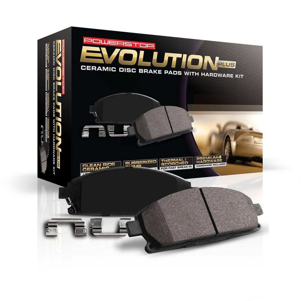 PowerStop 17-1901 Z17 Evolution Ceramic Brake Pads with Hardware