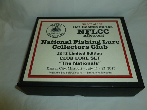 Vintage 3 Lure Boxed NFLCC 2013 Fishing Lures Lot K-891