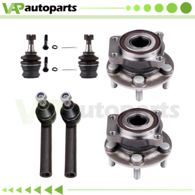6x Front Upper Ball Joint Steering Wheel Bearning Hub For 2005-14 Subaru Legacy