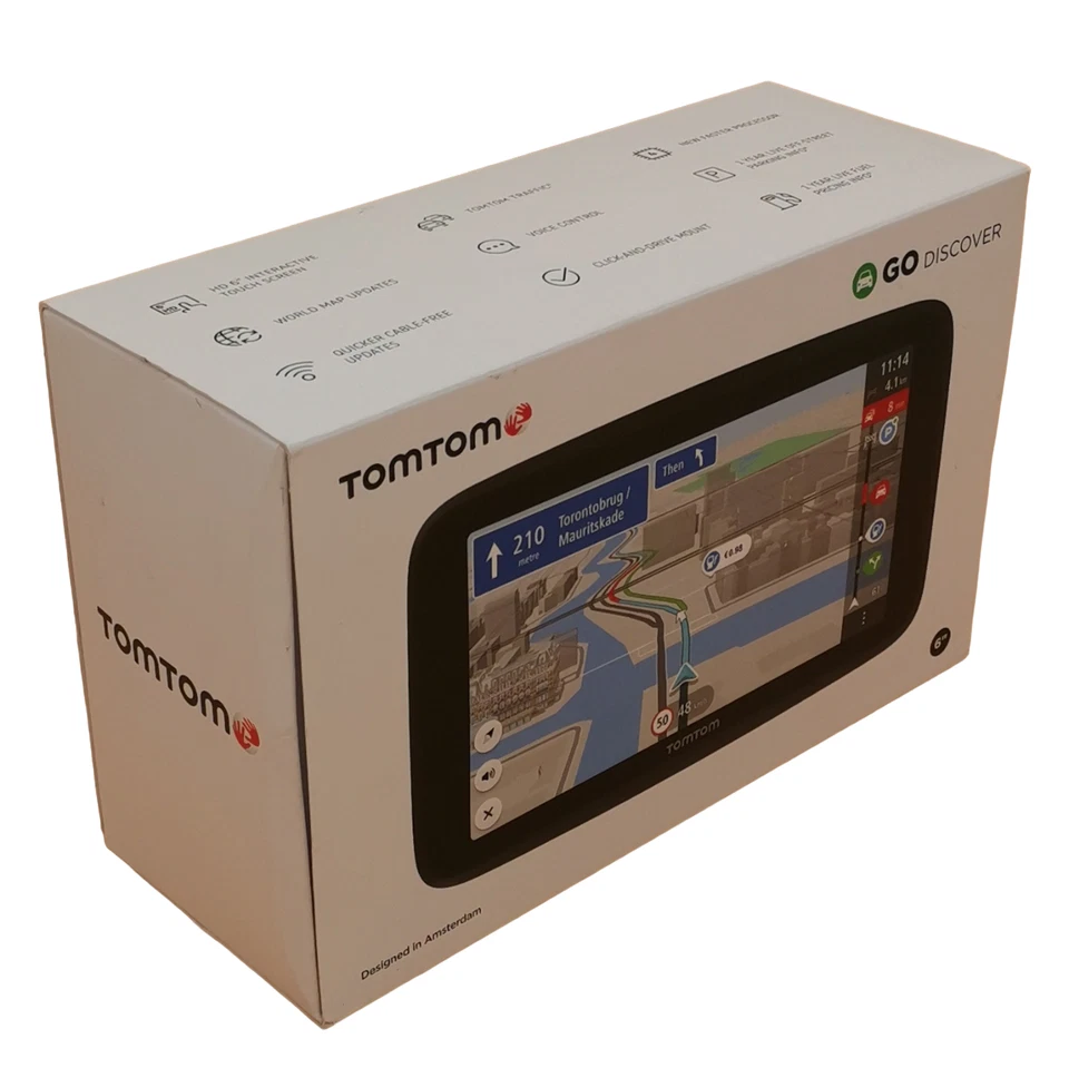 TOMTOM GO DISCOVER EU 5 Navigationsgerät 5 Zoll Touchscreen 180 Länder Maps G1 - Bild 2 von 4