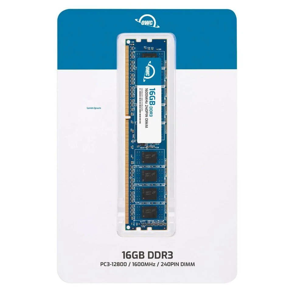 OWC 16GB DDR3L 1600MHz 2Rx8 Non-ECC UDIMM 240pin Memory RAM - Image 2 of 4