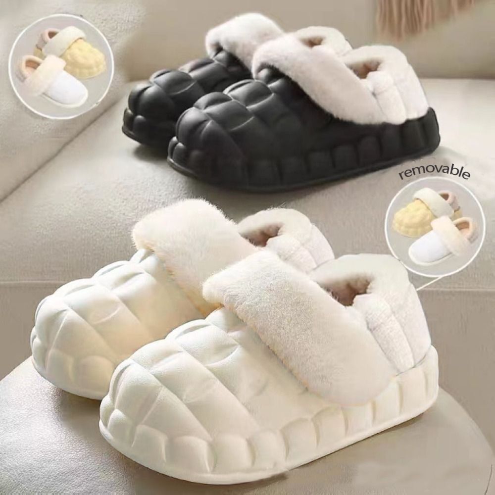 APL Copriscarpe Calde Solette Ispesse Peluche Nuove Pantofole Invernali