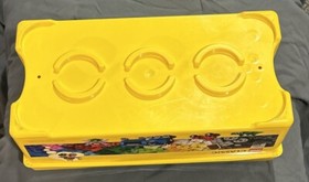 LEGO BRICK STORAGE CONTAINER BIN #10696 Yellow Stackable 2016 Box Only