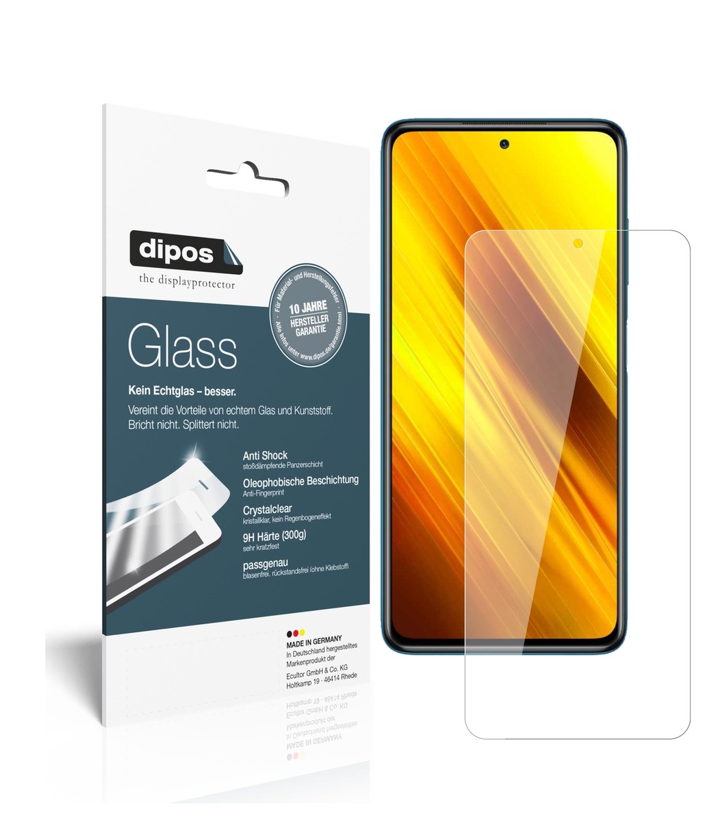 dipos I Pellicola Protettiva Opaco Compatibile con Poco X3 PRO Protezione Vetro Flessibile 9H
