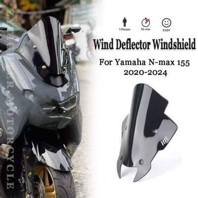 Motorcycle Accessories Sport Windshield Windscreen For Yamaha NMAX 155 2020-2024