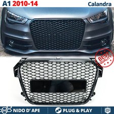 CALANDRA Tuning PER Audi A1 8X 10-14 Griglia Nera NIDO D' APE Mascherina RS Styl
