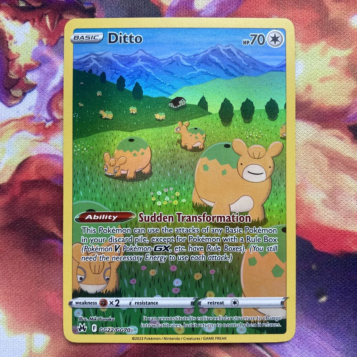 Pokémon TCG Ditto Crown Zenith - Galarian Gallery GG22/GG70 Holo Ultra  Rare, NM