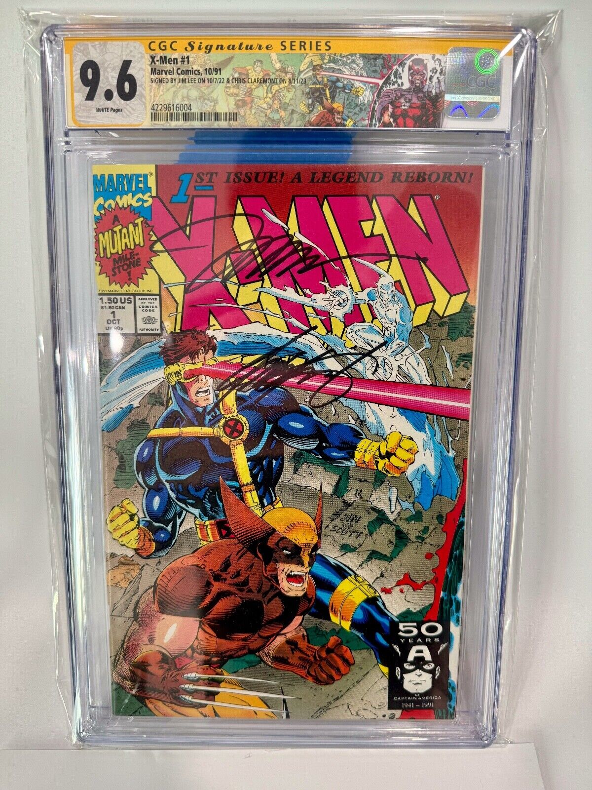 X-Men #1 1991 CGC 9.6 Signed Autograph Jim Lee & Chris Claremont