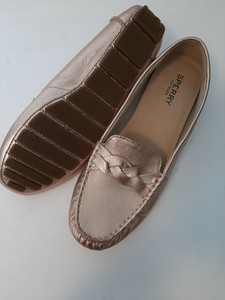 sperry rose gold loafers