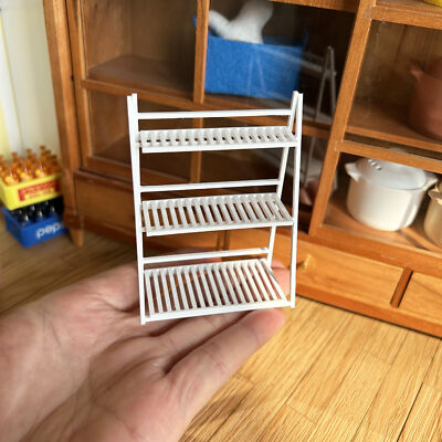 Armoire De Boulangerie Miniature 1/12 – Bois, Vintage, Présentoir Gâteaux – Maison De Poupée