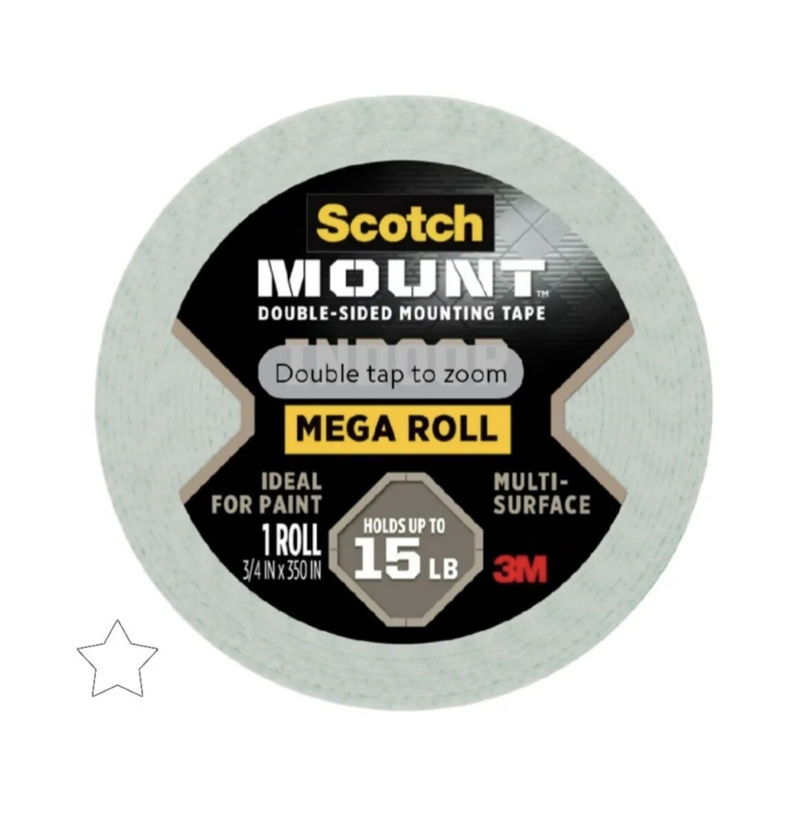 Scotch Mount Indoor DoubleSided Mounting Tape Clear 0.75 x 350 in 1