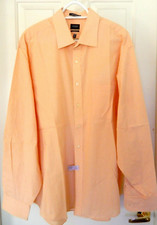Arrow Wrinkle Free Button Up Long Sleeve Shirt-L 18.5 36/37, peach