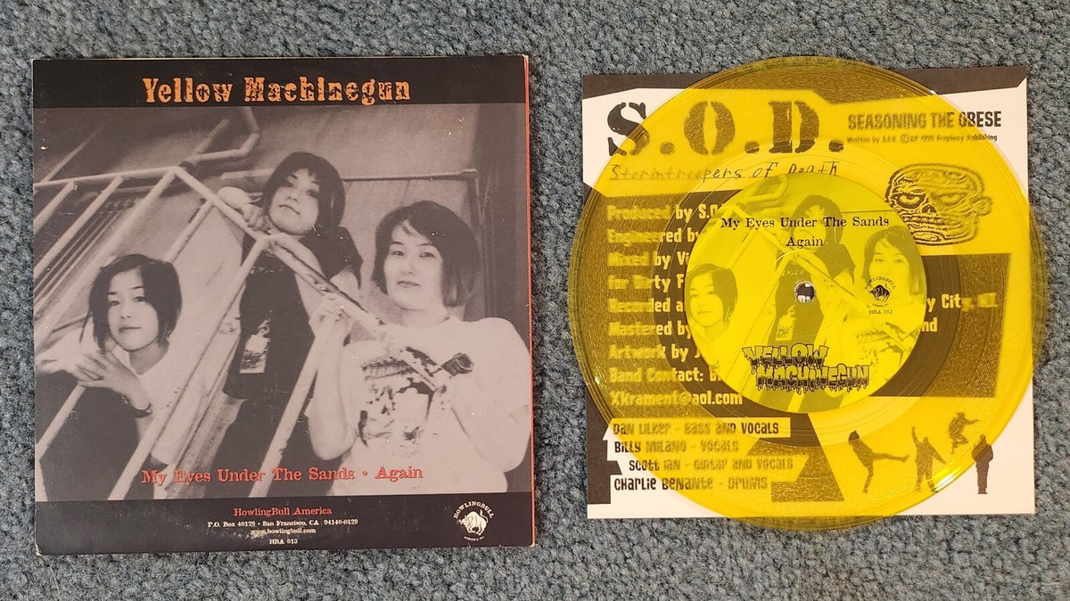 SxOxD/Yellow machinegun スプリット7インチレコード S.O.D. Seasoning the Obese Yellow Machinegun 7