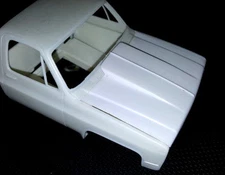 Resin Cowl Hood MPC 84 GMC Deserter & other '81-87 GMC/Chevy Pickups. 1/25.